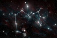 Stjärnor, planeter och zodiakens tecken studerades noga, här stjärnbilden Skytten.