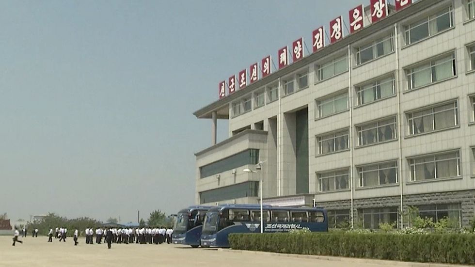 Pyongyangs tekniska universitet. Arkivbild.