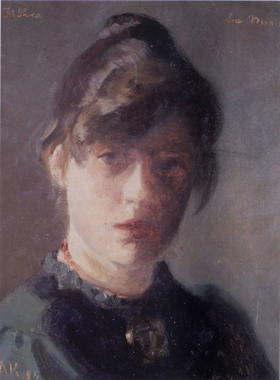 Självporträtt, Marie Triepcke Krøyer Alfvén.
