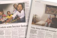 Reportage om ramadan i SvD (23/10 2006 och 6/11 2002).
