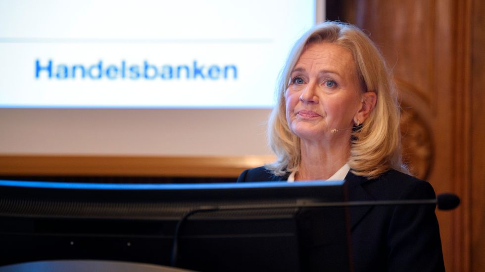 Handelsbanken, med vd Carina Åkerström, redovisar bokslut. Arkivbild.