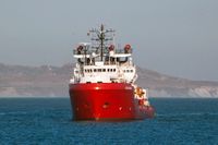 Fartyget Ocean Viking har räddat fler än 370 människor ur Medelhavet under torsdagen och fredagen. Arkivbild.