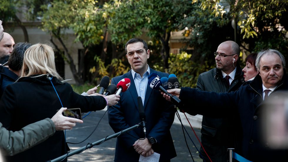Greklands parlament kommer hålla en förtroendeomröstning om premiärminister Alexis Tsipras regering på onsdag. Arkivbild.