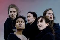 ”Belfast girls”: Tove Simonsen, Liv Björk Zehourou, Fanny Rosén, Moa Åström och Siri Bengtén.