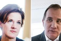 Partiledare Anna Kinberg Batra (M) och statsminister Stefan Löfven (S).