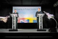 Storbritanniens flygvapenchef Sir Stephen Hillier och hans svenska motpart Mats Helgesson ska samarbeta om framtidens stridsflyg.