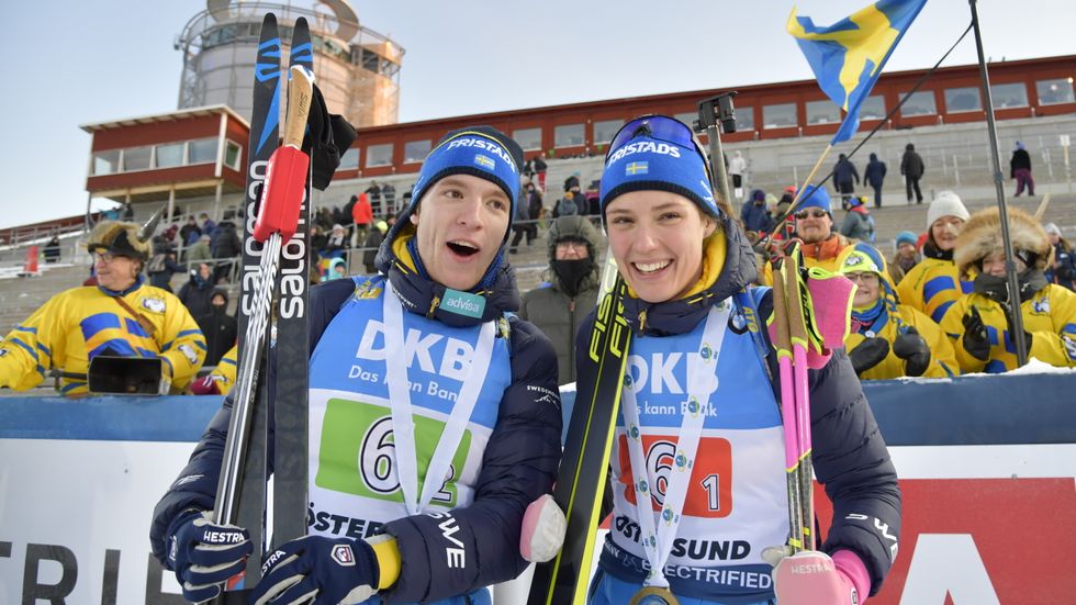 Sebastian Samuelsson och Hanna Öberg fick en strålande start på säsongen.
