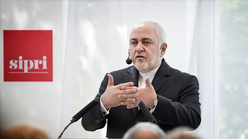 Irans utrikesminister Mohammad Javad Zarif talade på Sipri i onsdags och svarade på frågor. 