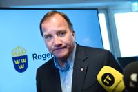 Statsminister Stefan Löfven (S) uppmanas att inte backa om kärnvapenförbudet. Arkivbild.