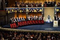 Nobelprisutdelningen i Konserthuset i Stockholm förra året. Arkivbild.