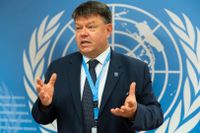 Petteri Taalas, generalsekreterare i FN:s meteorologiska organisation WMO, ökar i en ny rapport trycket på klimatförhandlarna i Glasgow. Arkivbild.