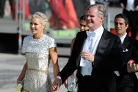 Tor Olav Trøim tillsammans med sin hustru Celina Midelfart i samband med kronprinsessan Victorisa bröllop 2013.