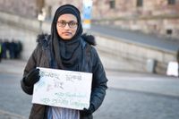 Farzana Faruk Jhumu, 23, från Bangladesh har rest till Sverige för att sätta press på politikerna inför FN:s klimatkonferens i Glasgow i slutet av månaden.