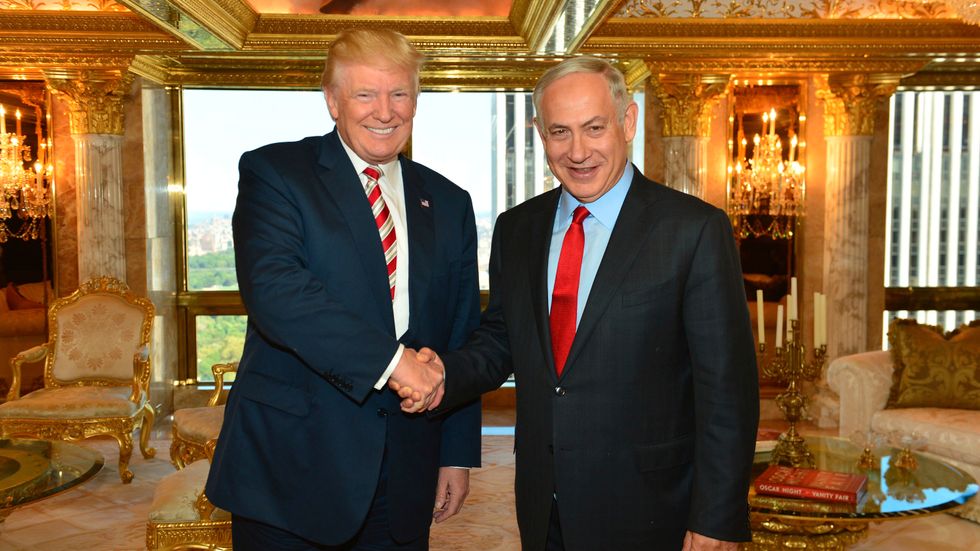 På onsdag träffar Israels premiärminister Benjamin Netanyahu USA:s president Donald Trump. Senast de träffades var under pågående valrörelse, i september. Arkivbild.