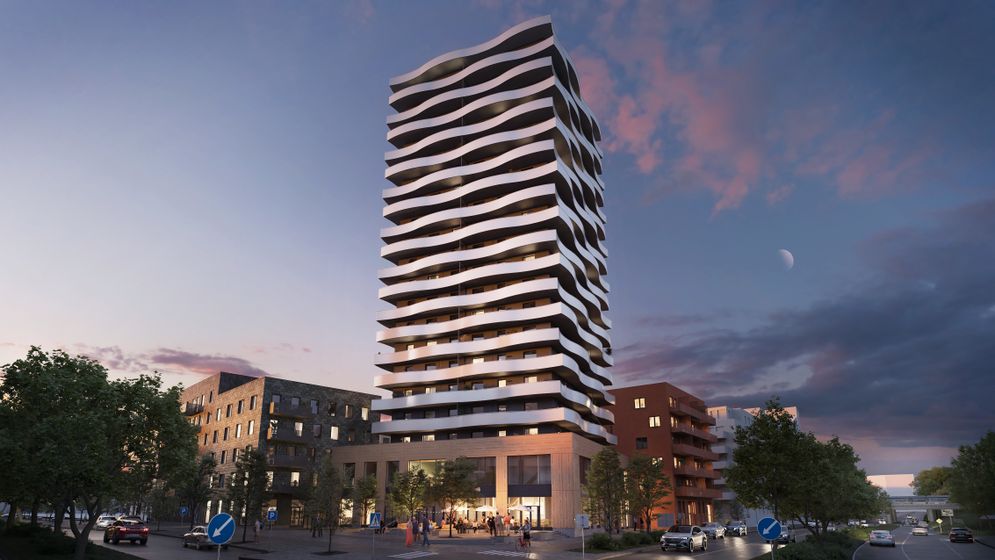 Ture Torn uppförs i Sollentuna och är ett av många nya kvarter som växer fram i Stockholmsområdet.