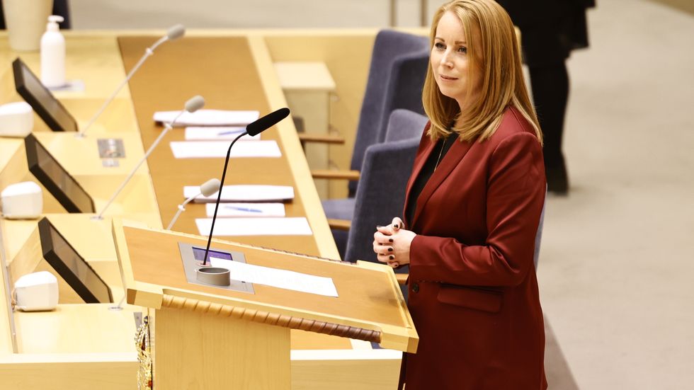 Annie Lööf har utsatts för hot och hat under sin politiska karriär, vilket är ett av skälen till att hon lämnar rollen som partiledare för Centerpartiet. Arkivbild.