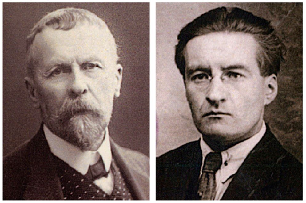 Jac Ahrenberg (1847–1914) och Elmer Diktonius (1896–1961).