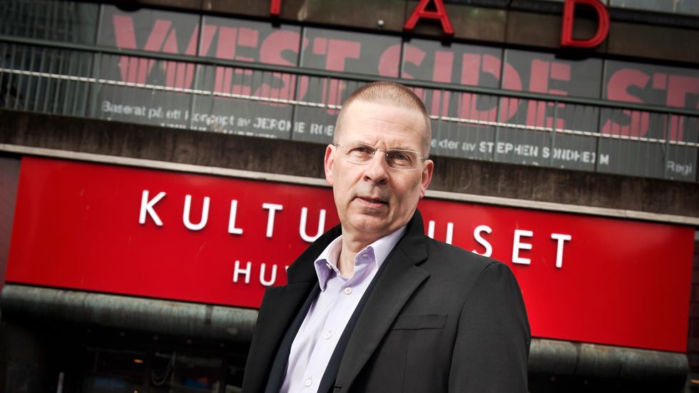 Benny Fredriksson, fotograferad utanför Kulturhuset i april 2013.