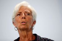 Europeiska centralbanken (ECB), med chefen Christine Lagarde, slår till med mer stödköp för att hantera coronakrisen. Arkivbild