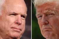 John McCain och Donald Trump. 