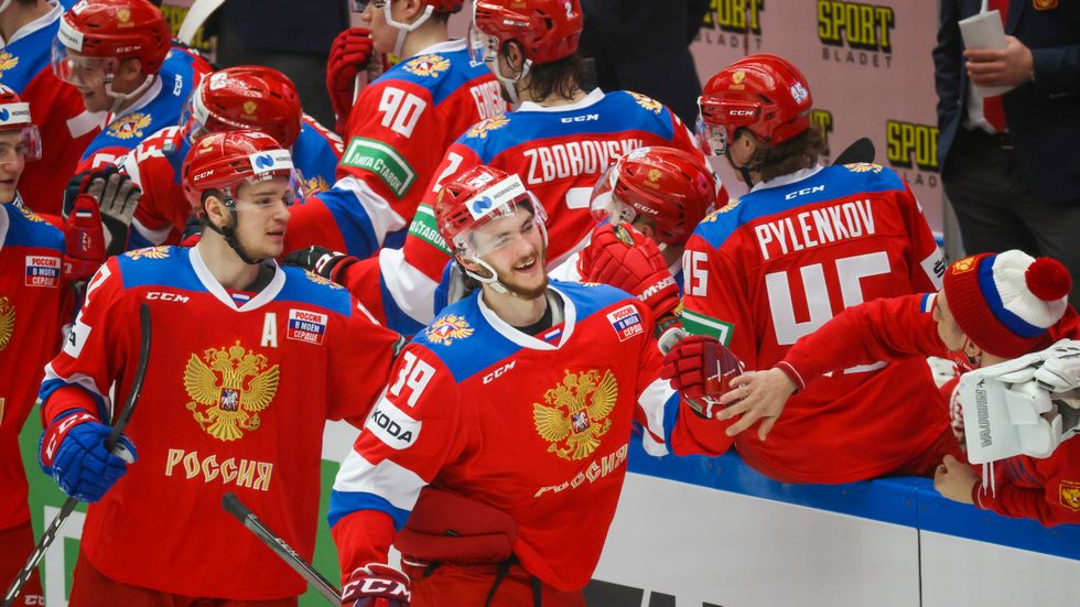 Ryssland får inte spela hockey-VM i Finland. Arkivbild