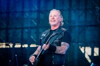 Sångaren James Hetfield under Metallicas konsert på Ullevi i juli i år. Arkivbild.