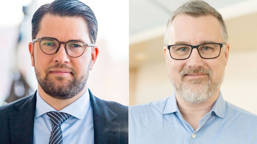 Jimmie Åkesson och Jonas Andersson.