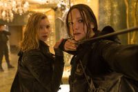 Jennifer Lawrence som Katniss Everdeen.