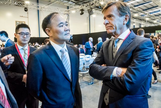 Li Shifu, Geely, och Håkan Samuelsson, Volvo.
