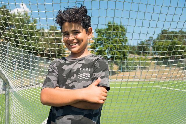 Aref, 10, tycker att handboll och fotboll är de roligaste sporterna.