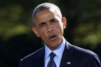 USA:s president Barack Obama vid presskonferensen 23 september.