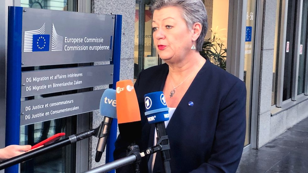 Ylva Johansson, EU:s kommissionär i flyktingfrågor.