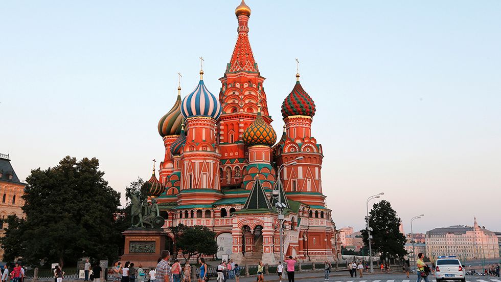 Vasilijkatedralen i Moskva byggdes mellan 1555 och 1561 på order av tsar Ivan den förskräcklige