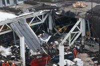 54 människor dog när taket rasade in över ett köpcentrum i Riga.