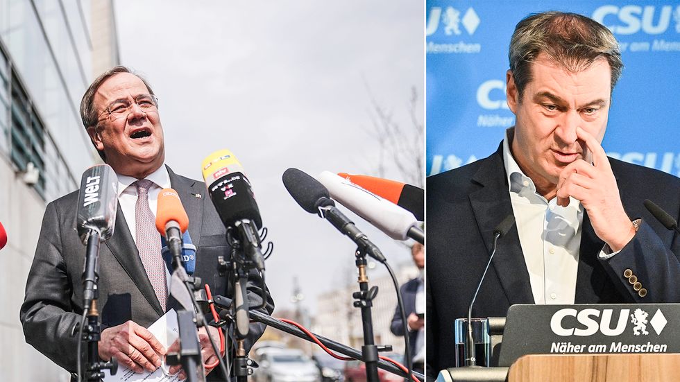 Armin Laschet blir kanslerkandidat och Markus Söder avstår.