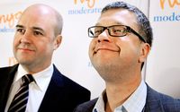 Statsminister Fredrik Reinfeldt presenterade Kent Persson som ny partisekreterare för Moderaterna.
