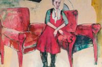 ”Andrea – flicka mellan stolar” av den norske konstnären Dag Aronson.