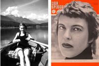Ingeborg Bachmann (1926–1973) som tonåring och som ­nydebuterad poet på omslaget till Der Spiegel, 1954. 