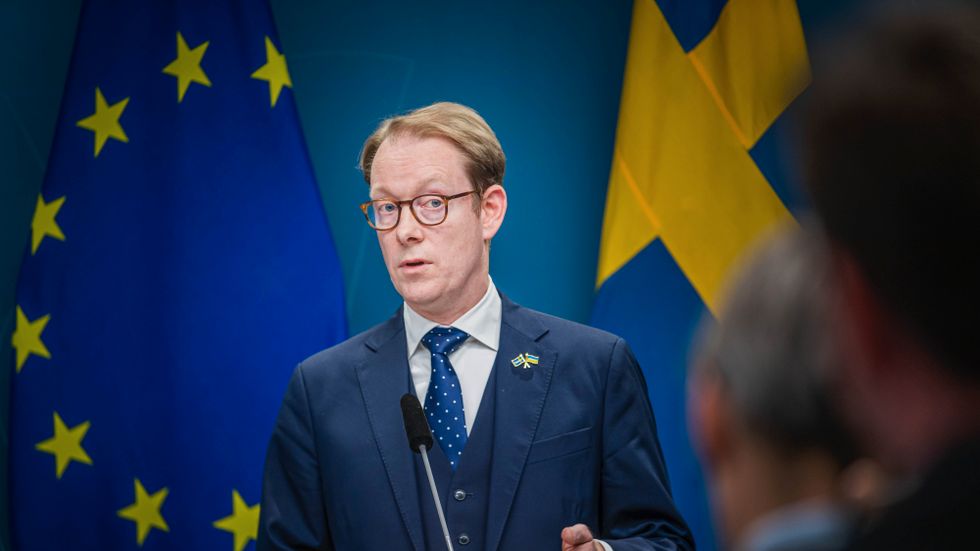 Tobias Billström, utrikesminister (M). 