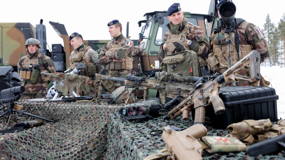 Nato-soldater på övning i Nordnorge. Arkivfoto.
