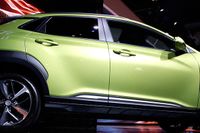 Efter sommaren kommer Hyundai Kona med en elbil som har 50 mils räckvidd på papperet. Här 2018 års modell uppvisad på Los Angeles Auto Show i november.