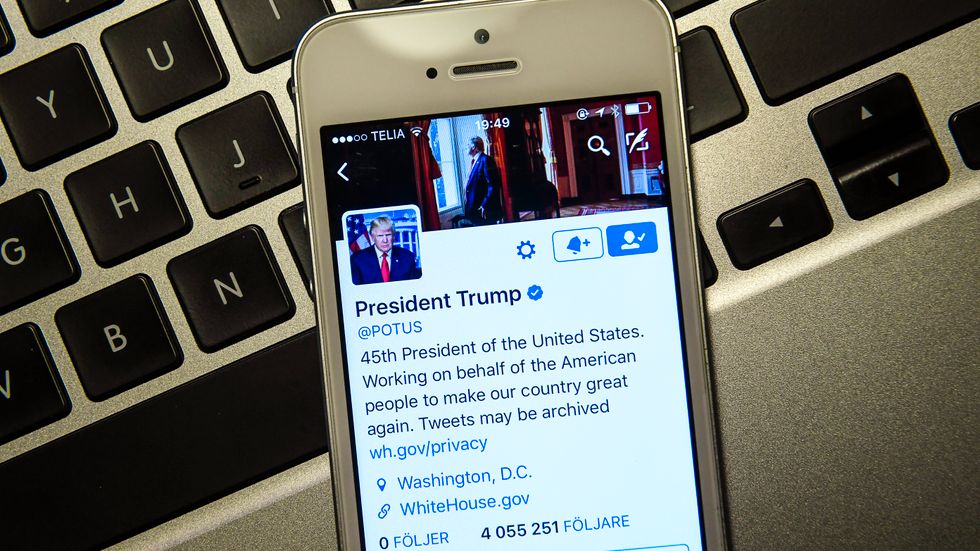 Donald Trump är inte räddningen för Twitter, enligt Hampus Brynolf. Arkivbild.
