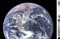 ”The Blue Marble”—jorden fotograferad av Apollo 17 år 1972.
