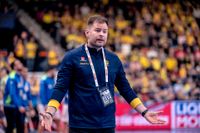 Sveriges förbundskapten Kristján Andrésson var förtegen gällande Albin Lagergrens status och om hans enda vänsterhänte skytt kan vara med mot Polen på tisdag.