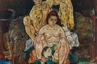 Egon Schieles sista målning, med titeln ”Familjen”.