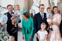 Kungafamiljen i samband med kronprinsessan Victorias 40-årsdag den 14 juli 2017.
