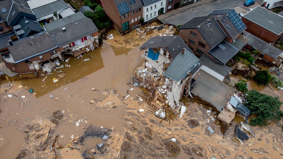 Tyskland var ett av länderna i Europa som drabbades av kraftiga översvämningar i juli. Arkivbild.