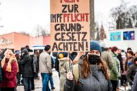 Nya tyska protester mot vaccinkrav och andra regleringar har arrangerats i helgen. 