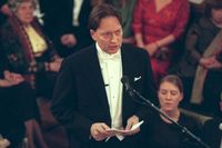 Horace Engdahl inträdde i Svenska Akademien och höll sitt introduktionstal vid högtidssammankomsten den 20 december 1997.