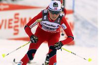 Kristin Störmer Steira i aktion i Tour de Ski nyligen.